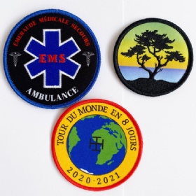 Top quality sublimated patches for apparel