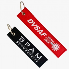 Embroidered keychains/key tags