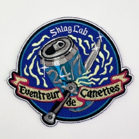 Custom Iron on embroidered patch with 100% embroidery